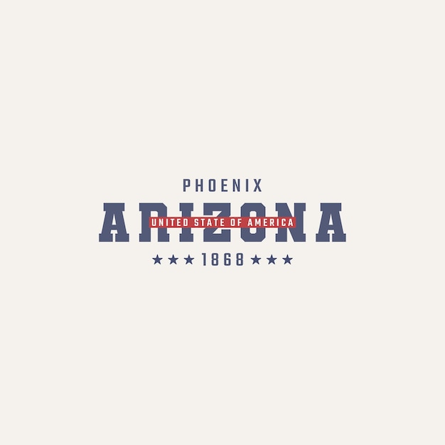 Diseño de camisetas Phoenix Vector de Arizona
