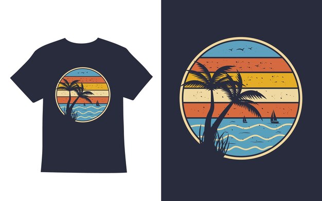 Diseño de camisetas de playa
