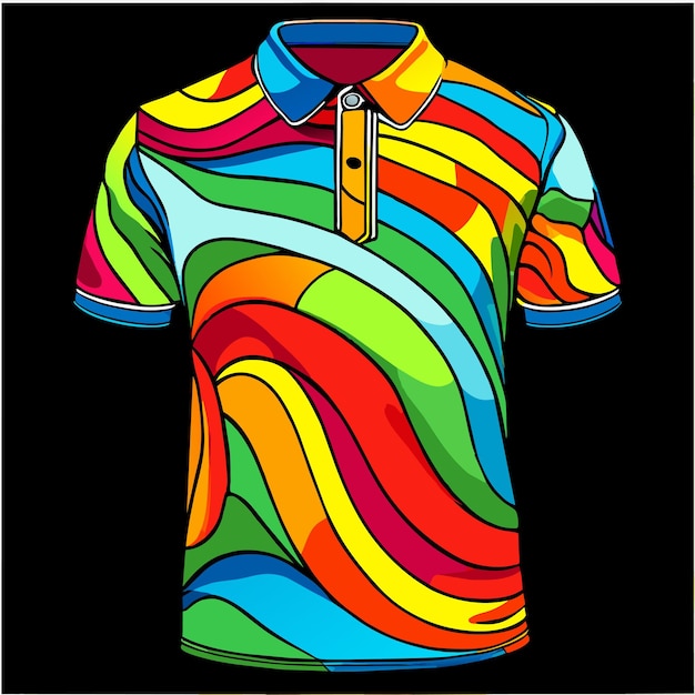 Diseño de camisetas de polo coloridas