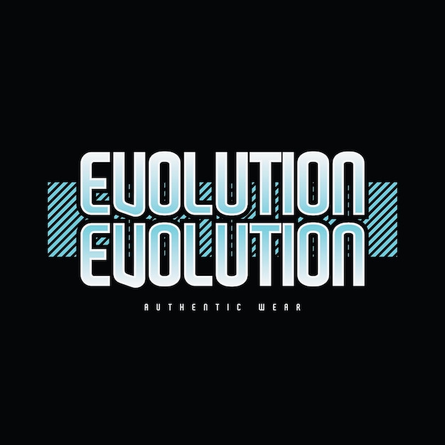 Diseño de camisetas y prendas de evolution.