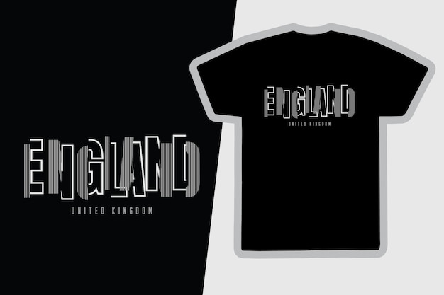 Diseño de camisetas y prendas de inglaterra.