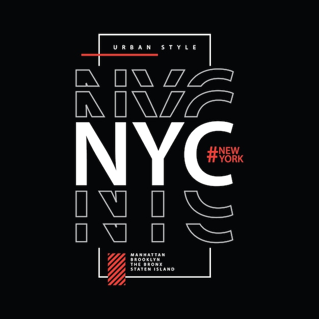 Diseño de camisetas y prendas de nyc