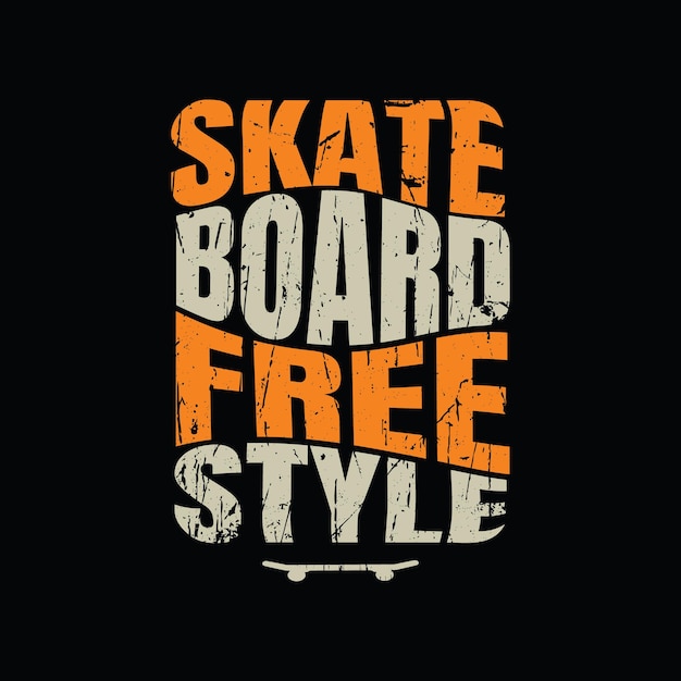 Diseño de camisetas y prendas de skate.