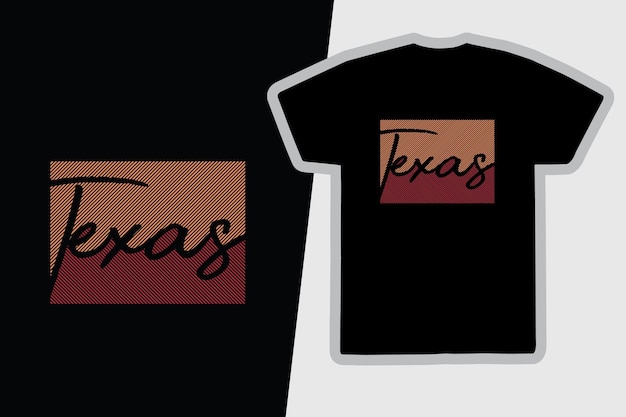 Diseño de camisetas y prendas de Texas