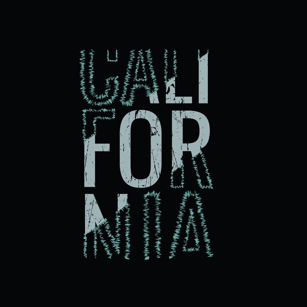 Diseño de camisetas y prendas de vestir de California.