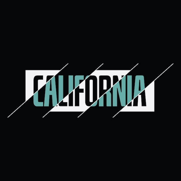 Diseño de camisetas y prendas de vestir de California.