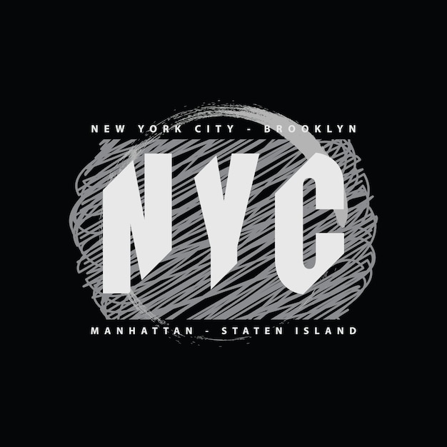 Diseño de camisetas y prendas de vestir de la ciudad de Nueva York