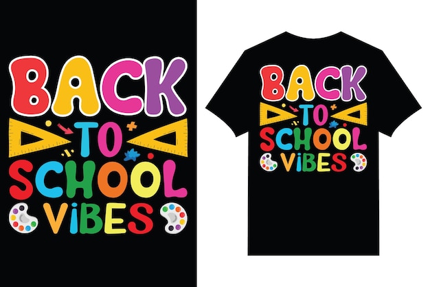 Diseño de camisetas de regreso a la escuela Tipografía de diseño de camisetas de regreso á la escuela