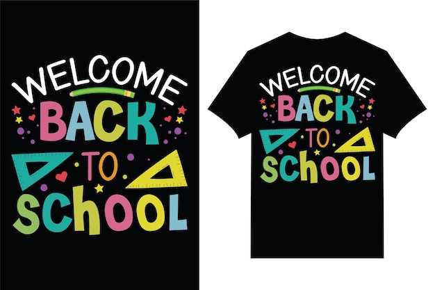 Diseño de camisetas de regreso a la escuela Tipografía de diseño de camisetas de regreso á la escuela