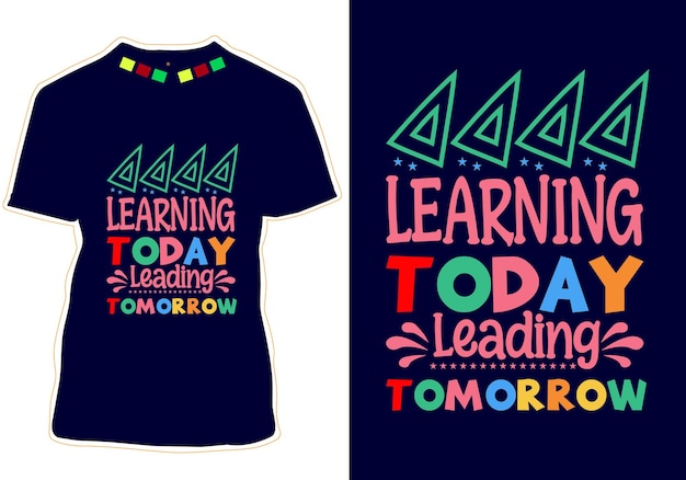 Diseño de camisetas de regreso a la escuela