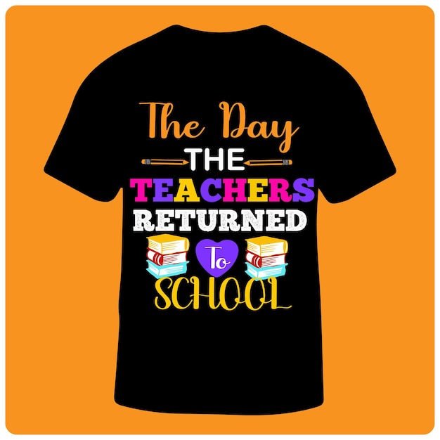 Diseño de camisetas de regreso a la escuela