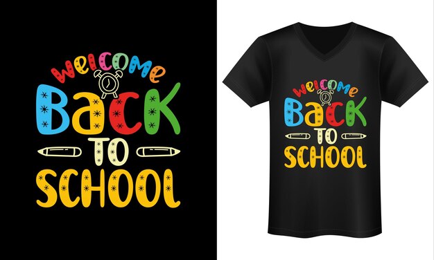 Diseño de camisetas de regreso a la escuela