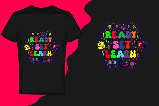 Diseño de camisetas de regreso a la escuela