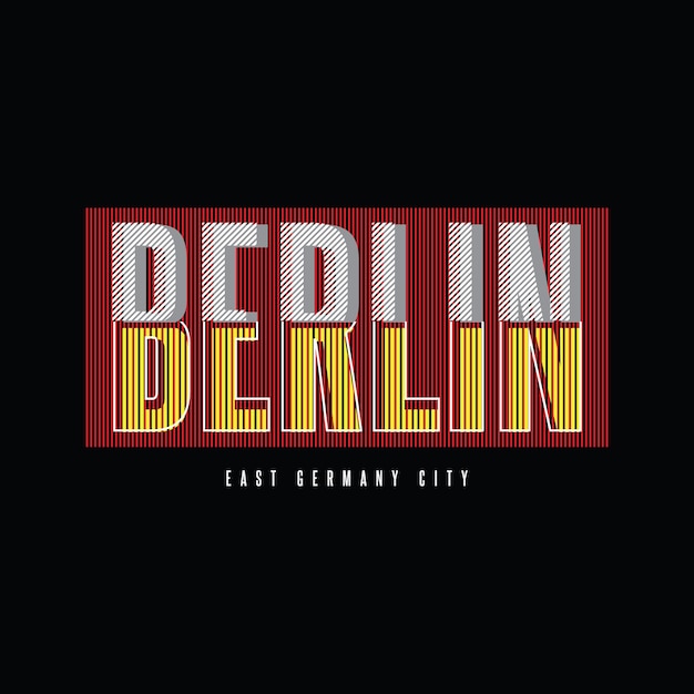 Vector diseño de camisetas y ropa de berlín