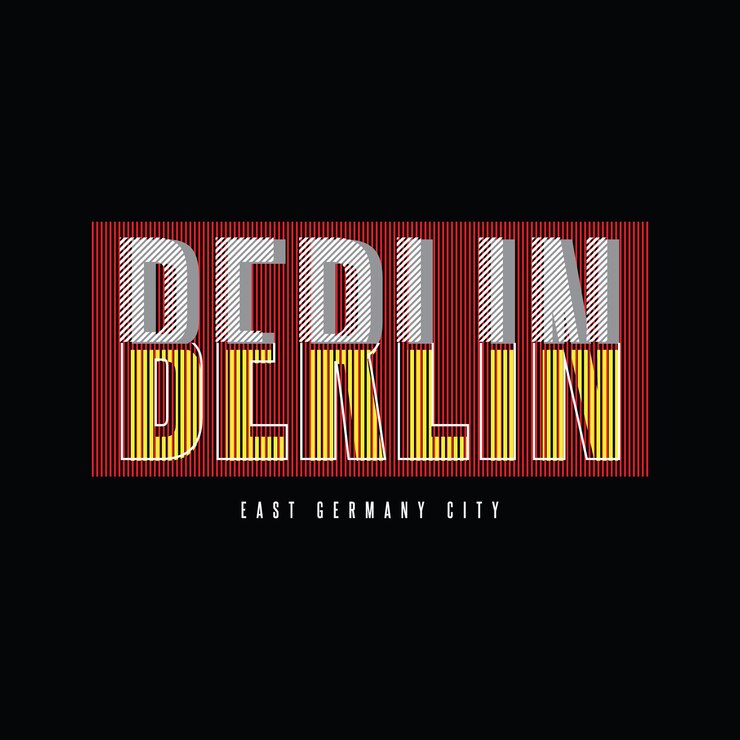 Vector diseño de camisetas y ropa de berlín