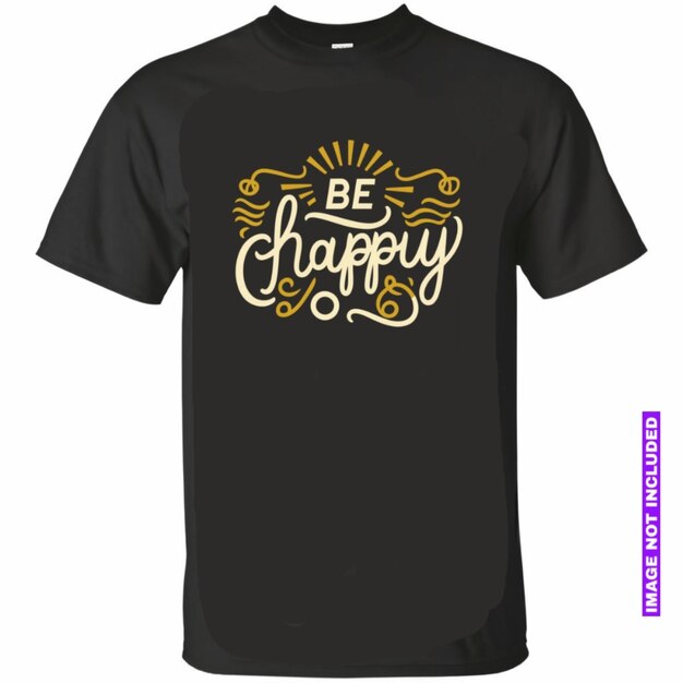 Diseño de camisetas Sé feliz