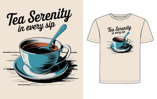 Diseño de camisetas de té