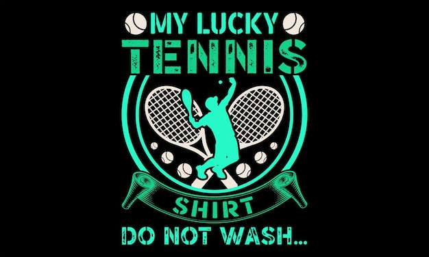 Diseño de camisetas de tenis Frase de letras dibujadas a mano aislada sobre fondo negro para el diseño