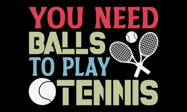 Diseño de camisetas de tenis Frase de letras dibujadas a mano aislada sobre fondo negro para el diseño