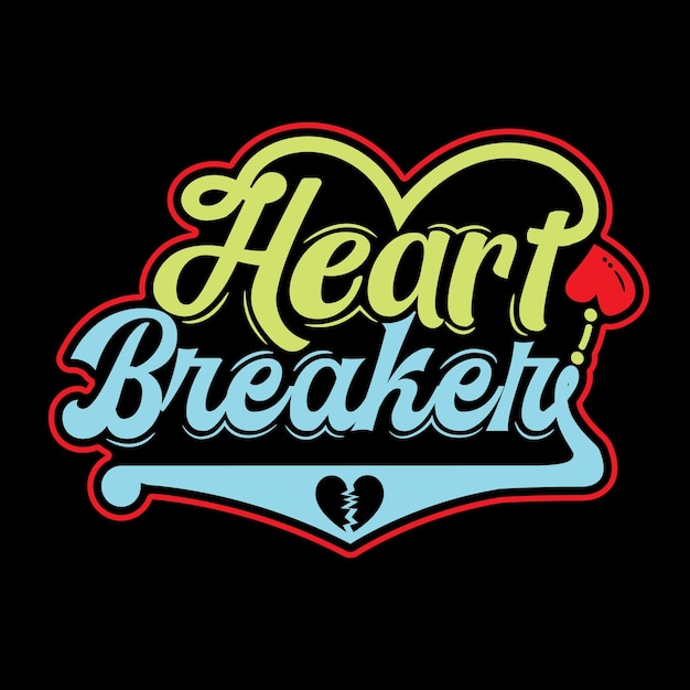 Diseño de camisetas de tipografía para el día de San Valentín