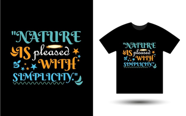 Diseño de camisetas de tipografía moderna