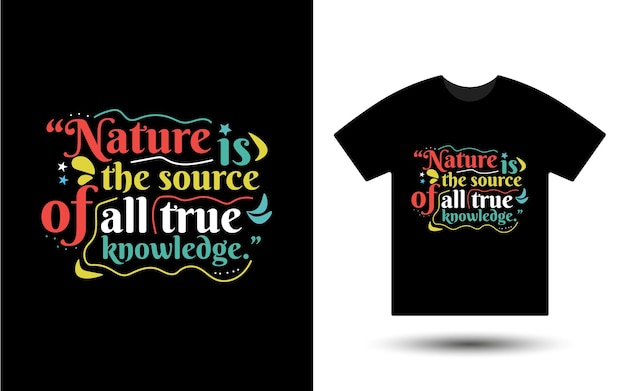 Diseño de camisetas de tipografía moderna