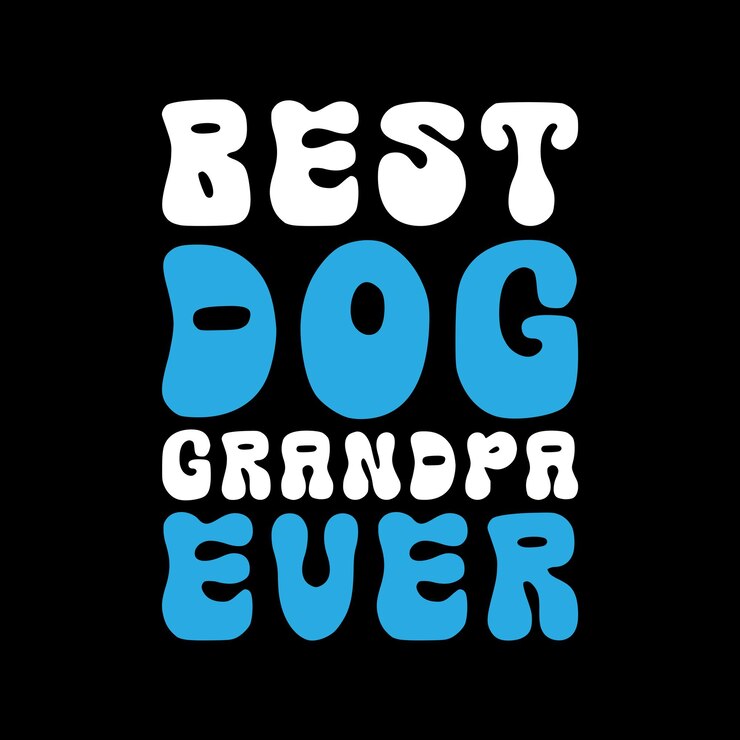 Diseño de camisetas de tipografía para perros