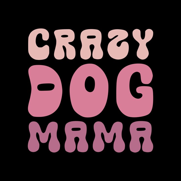 Diseño de camisetas de tipografía para perros
