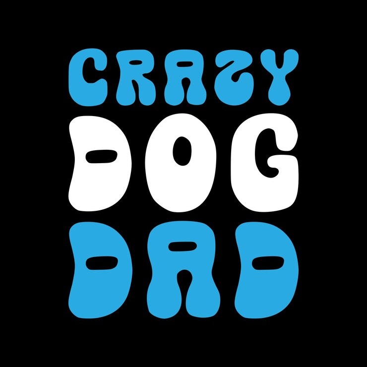 Diseño de camisetas de tipografía para perros