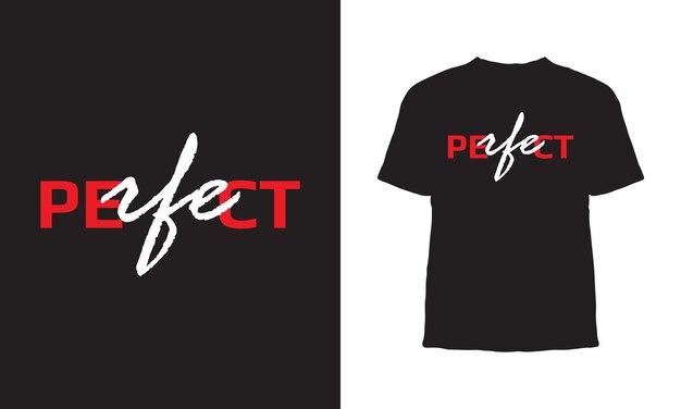 Diseño de camisetas de tipografía premium VectorPerfect Diseño de camisetas de tipografía motivacional