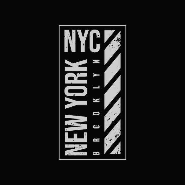 Diseño de camisetas de tipografía vectorial de la ciudad de nueva york