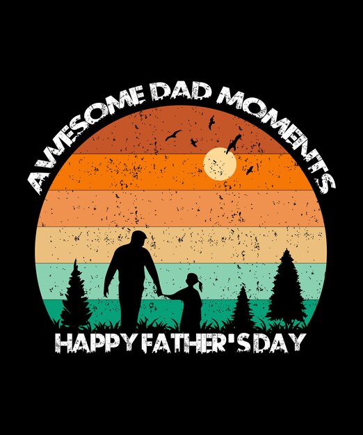 Diseño de camisetas de tipografía vectorial para el Día del Padre