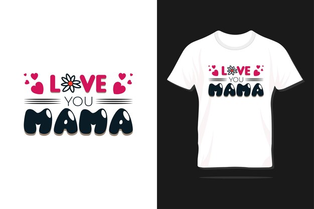 Vector diseño de camisetas tipográficas para el día de la madre