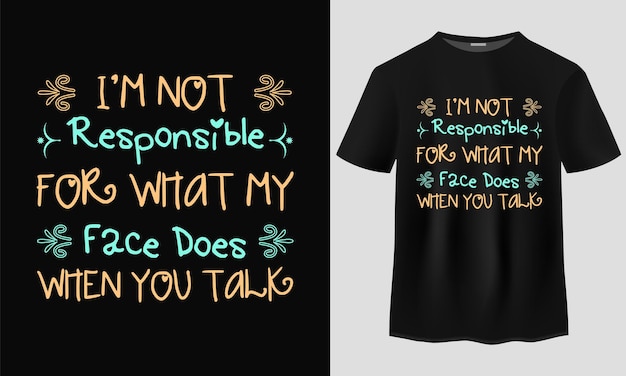 Diseño de camisetas tipográficas