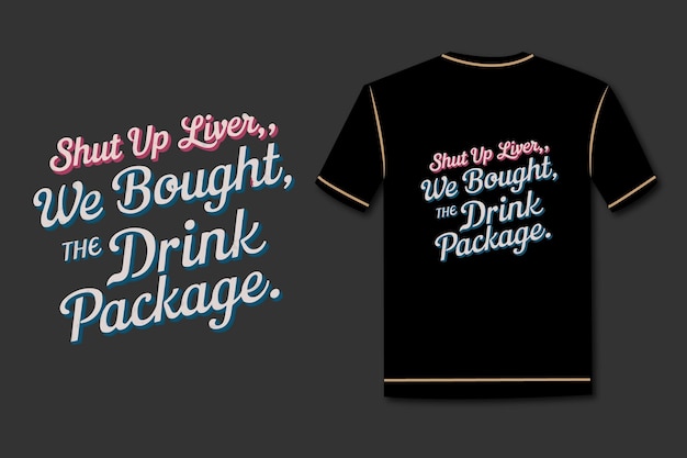 Diseño de camisetas tipográficas