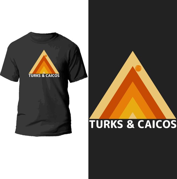 diseño de camisetas de turcos y caicos.