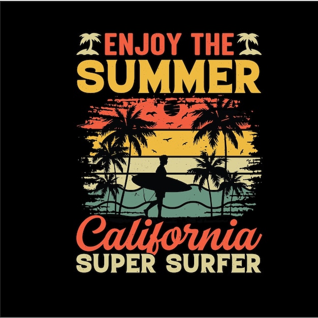 Diseño de camisetas de vacaciones de verano