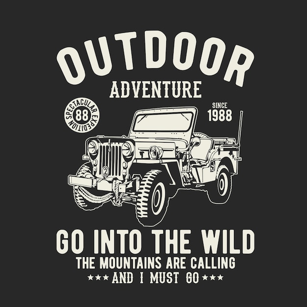 Diseño de camisetas vectoriales para automóviles y camiones