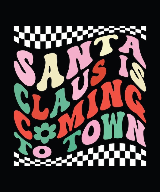 Diseño de camisetas vectoriales navideñas