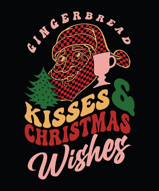 Diseño de camisetas vectoriales navideñas
