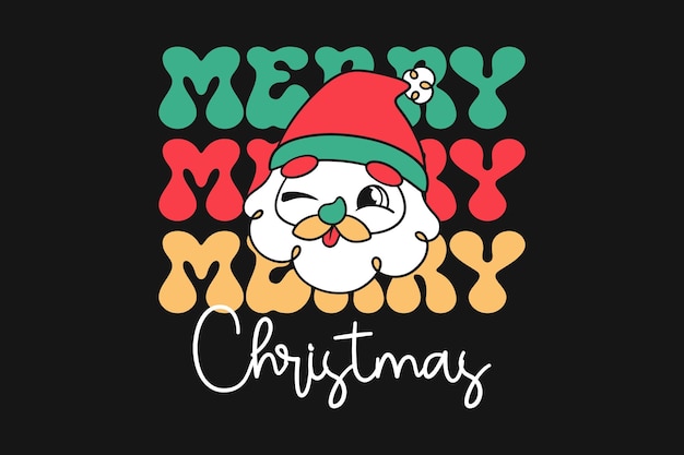 Diseño de camisetas vectoriales navideñas
