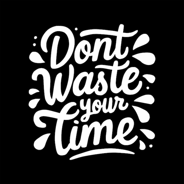 Diseño de camisetas vectoriales de tipografía motivacional