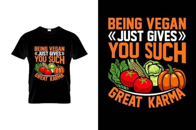 Diseño de camisetas veganas o diseño de carteles veganos o diseño de camisetas veganas