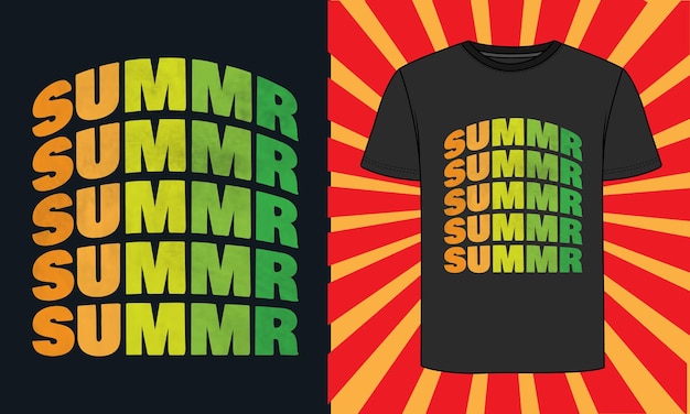 Diseño de camisetas de verano, afiche de vibraciones de verano para estampado de camisetas, diseño de verano y vector