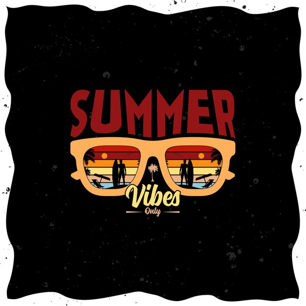Diseño de camisetas de verano al aire libre