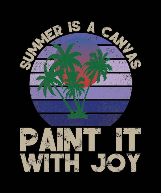 Diseño de camisetas de verano para los amantes de la playa