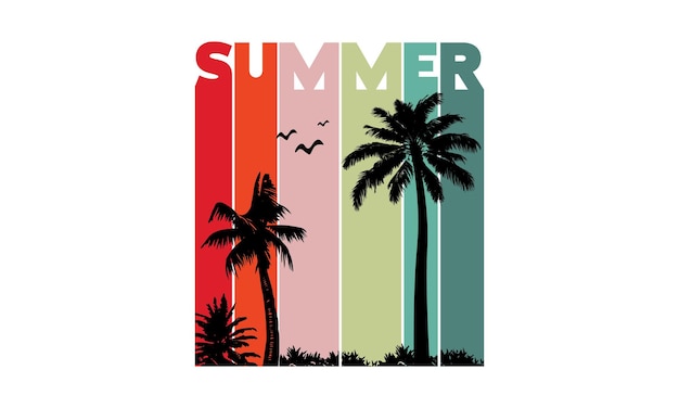 Diseño de camisetas de verano impresionantes