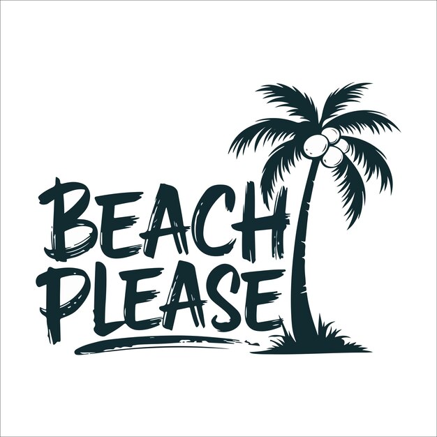 Diseño de camisetas de verano T-shirt de playa Diseño
