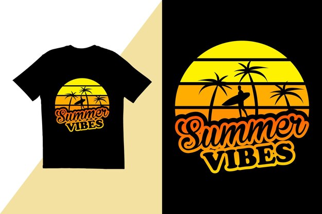 Diseño de camisetas de verano Tipografía diseño de camisas de verano plantilla de diseño de camises de verano