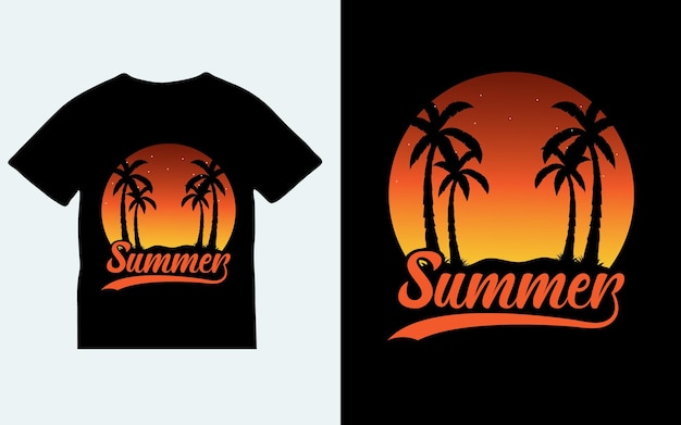 Diseño de camisetas de verano